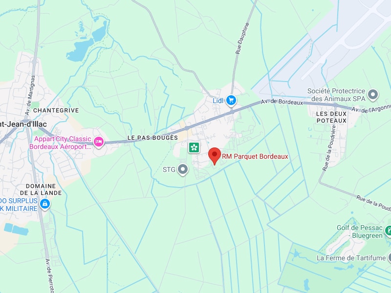 RM Parquet Bordeaux : Localisation et carte détaillée.