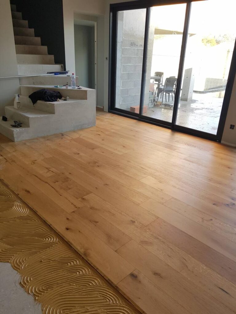 Pose parquet chêne contre collé à Bordeaux Bastide