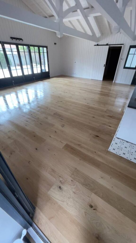 Ponçage parquet chêne contrecollé RM Parquet Bordeaux