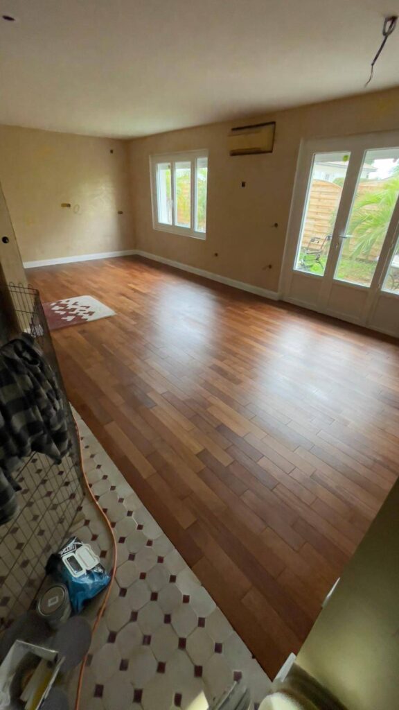 Pose parquet Merbau Huilé RM Parquet Bordeaux